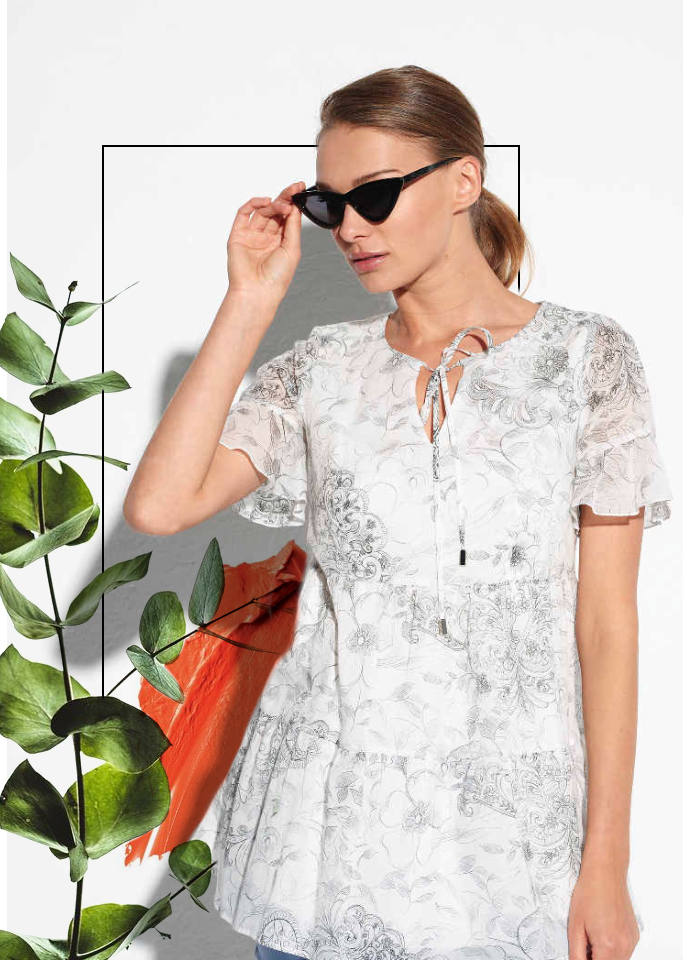 luźna bluzka na lato